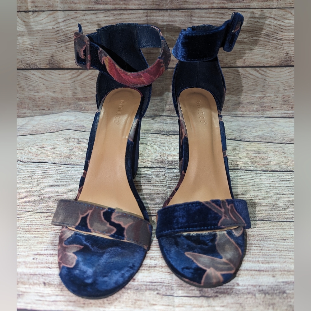 Gorgeous Blue Velvet Heels